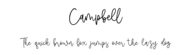 Campbell by Vz Type — Script Handwritten Font — thumbnail 1