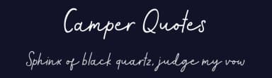 Camper Quotes by Faqih Fawaji — Script Handwritten Font — thumbnail 2