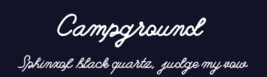 Campground by fortunes co — Script Handwritten Font — thumbnail 2