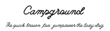 Campground by fortunes co — Script Handwritten Font — thumbnail 1