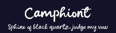 Camphiont by share font — Script Handwritten Font — thumbnail 2