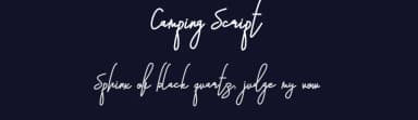 Camping Script by Design Vector10 — Script Handwritten Font — thumbnail 2