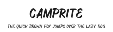 Camprite by Kong Font — Script Handwritten Font — thumbnail 1