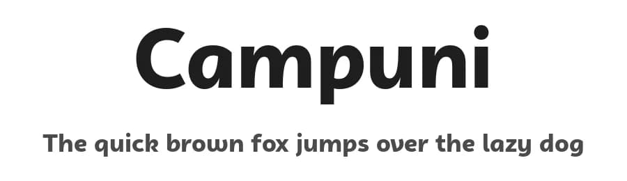 Campuni by Moritz Kleinsorge — Sans Serif Font