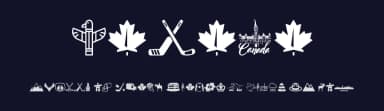 Canada by Woodcutter — Dingbats Font — thumbnail 2