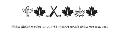 Canada by Woodcutter — Dingbats Font — thumbnail 1