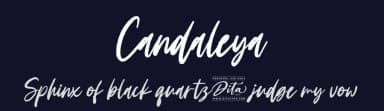 Candaleya by Ditatype — Script Handwritten Font — thumbnail 2