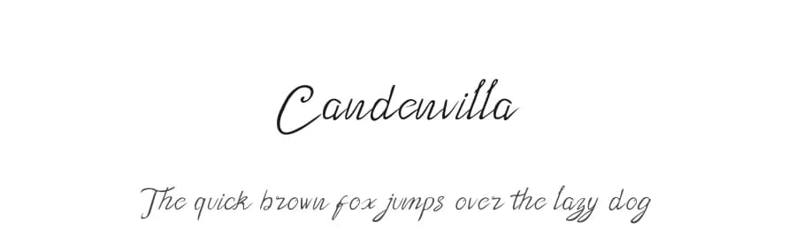 Candenvilla by Rissyletter Studio — Script Handwritten Font