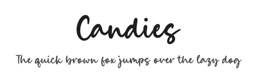 Candies by Timur Type — Script Handwritten Font