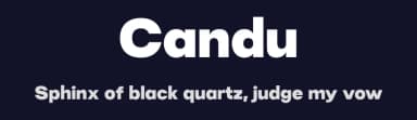 Candu by Dora Typefoundry — Sans Serif Font — thumbnail 2