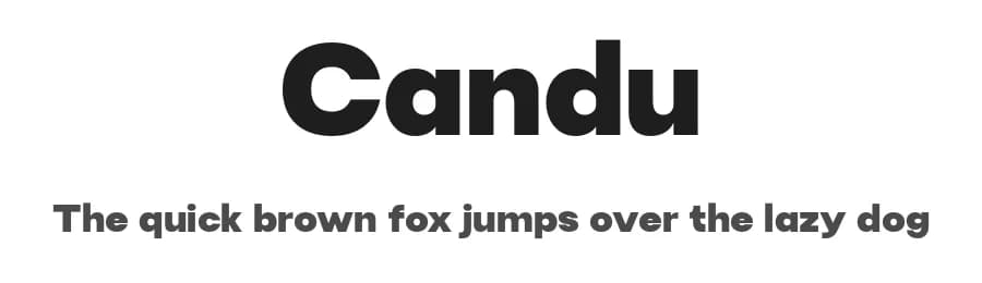 Candu by Dora Typefoundry — Sans Serif Font