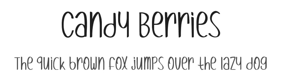 Candy Berries by Tigadestd — Script Handwritten Font