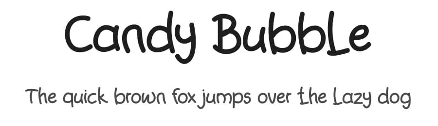 Candy Bubble by Etik Fatimah — Script Handwritten Font