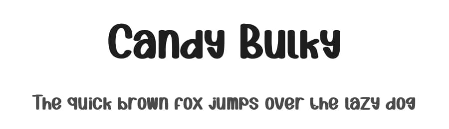 Candy Bulky by Scratchones — Script Handwritten Font