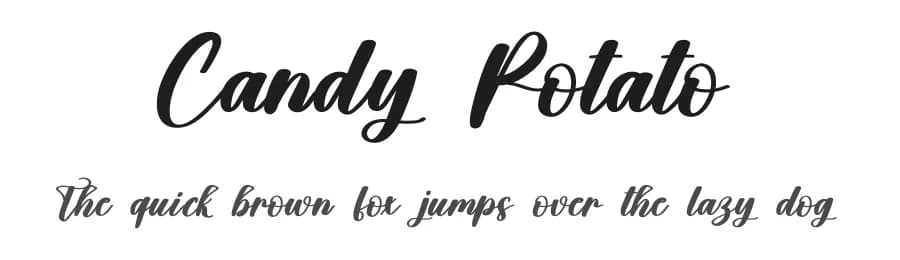 Candy Potato by Scratchones — Script Handwritten Font