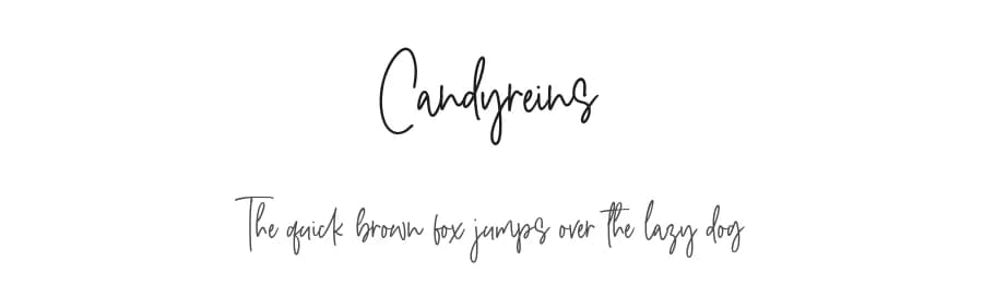 Candyreins by Balpirick Studio — Script Handwritten Font