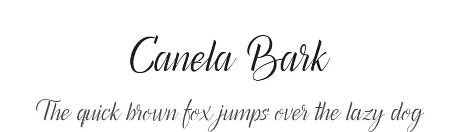 Canela Bark by Måns Grebäck — Script Handwritten Font