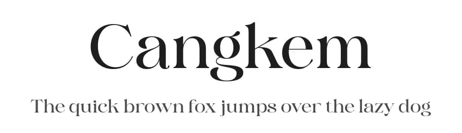 Cangkem by BrandSemut — Serif Font