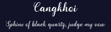Cangkhoi by BBA Key — Script Handwritten Font — thumbnail 2