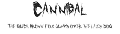 Cannibal by Murder Fonts — Script Handwritten Font — thumbnail 1