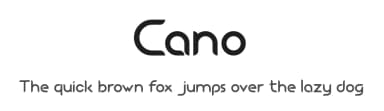 Cano by Sandylukee — Sans Serif Font — thumbnail 1