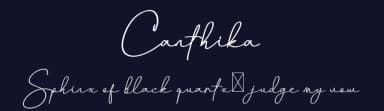 Canthika by Aditya Rezki Apriyadi — Script Handwritten Font — thumbnail 2