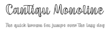 Cantiqu Monoline by Abo Daniel Studio — Script Handwritten Font — thumbnail 1