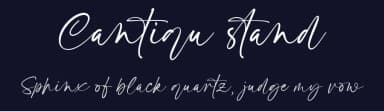 Cantiqu stand by Lemonthe — Script Handwritten Font — thumbnail 2