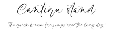 Cantiqu stand by Lemonthe — Script Handwritten Font — thumbnail 1
