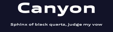 Canyon by Måns Grebäck — Sans Serif Font — thumbnail 2