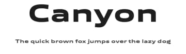 Canyon by Måns Grebäck — Sans Serif Font — thumbnail 1