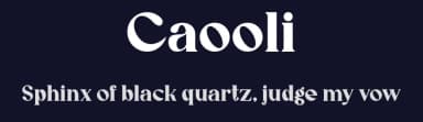 Caooli by Gilang Ternadho — Serif Font — thumbnail 2