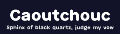 Caoutchouc by Levi Szekeres — Sans Serif Font — thumbnail 2