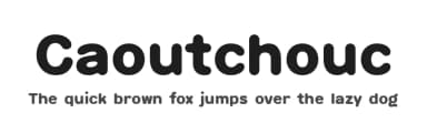 Caoutchouc by Levi Szekeres — Sans Serif Font — thumbnail 1
