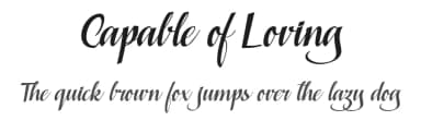 Capable of Loving by Billy Argel Fonts ® — Script Handwritten Font — thumbnail 1