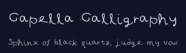 Capella Calligraphy by Natali Hall — Script Handwritten Font — thumbnail 2