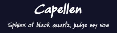 Capellen by Ryan Rivaldo Vierra — Script Handwritten Font — thumbnail 2