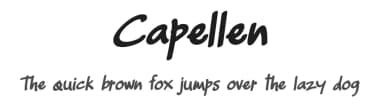 Capellen by Ryan Rivaldo Vierra — Script Handwritten Font — thumbnail 1