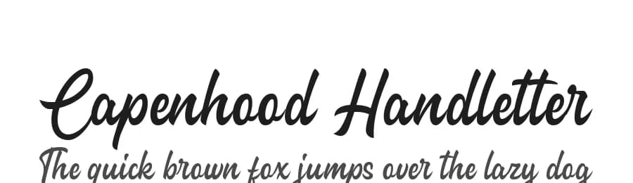 Capenhood Handletter by Typetemp Studio — Script Handwritten Font
