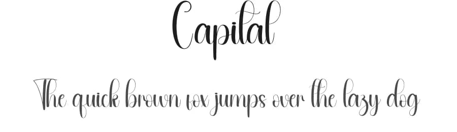 Capital by Andi Moz — Script Handwritten Font