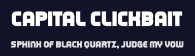 Capital Clickbait by Chequered Ink — Sans Serif Font — thumbnail 2