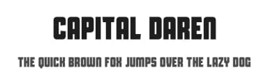 Capital Daren by Jayvee Enaguas — Sans Serif Font — thumbnail 1