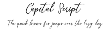 Capital Script by Bandit handmade — Script Handwritten Font — thumbnail 1
