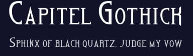 Capitel Gothick by Evgeniy Litvin — Sans Serif Font — thumbnail 2
