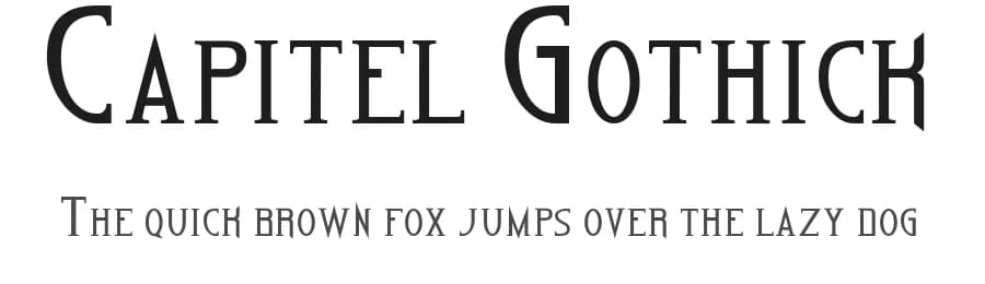 Capitel Gothick by Evgeniy Litvin — Sans Serif Font