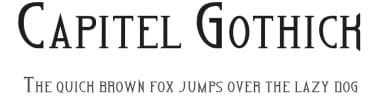 Capitel Gothick by Evgeniy Litvin — Sans Serif Font — thumbnail 1