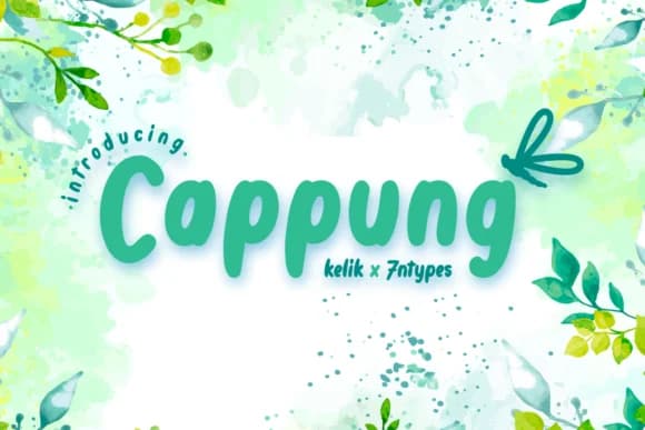 Cappung Font by Kelik — Script Handwritten Font