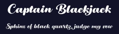 Captain Blackjack by Octotype  | Thomas Boucherie — Script Handwritten Font — thumbnail 2