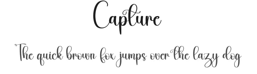 Capture by Harlek Studio — Script Handwritten Font — preview 1
