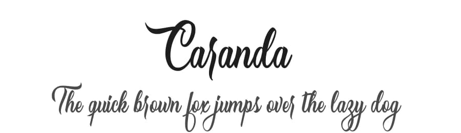 Caranda by Billy Argel Fonts ® — Script Handwritten Font